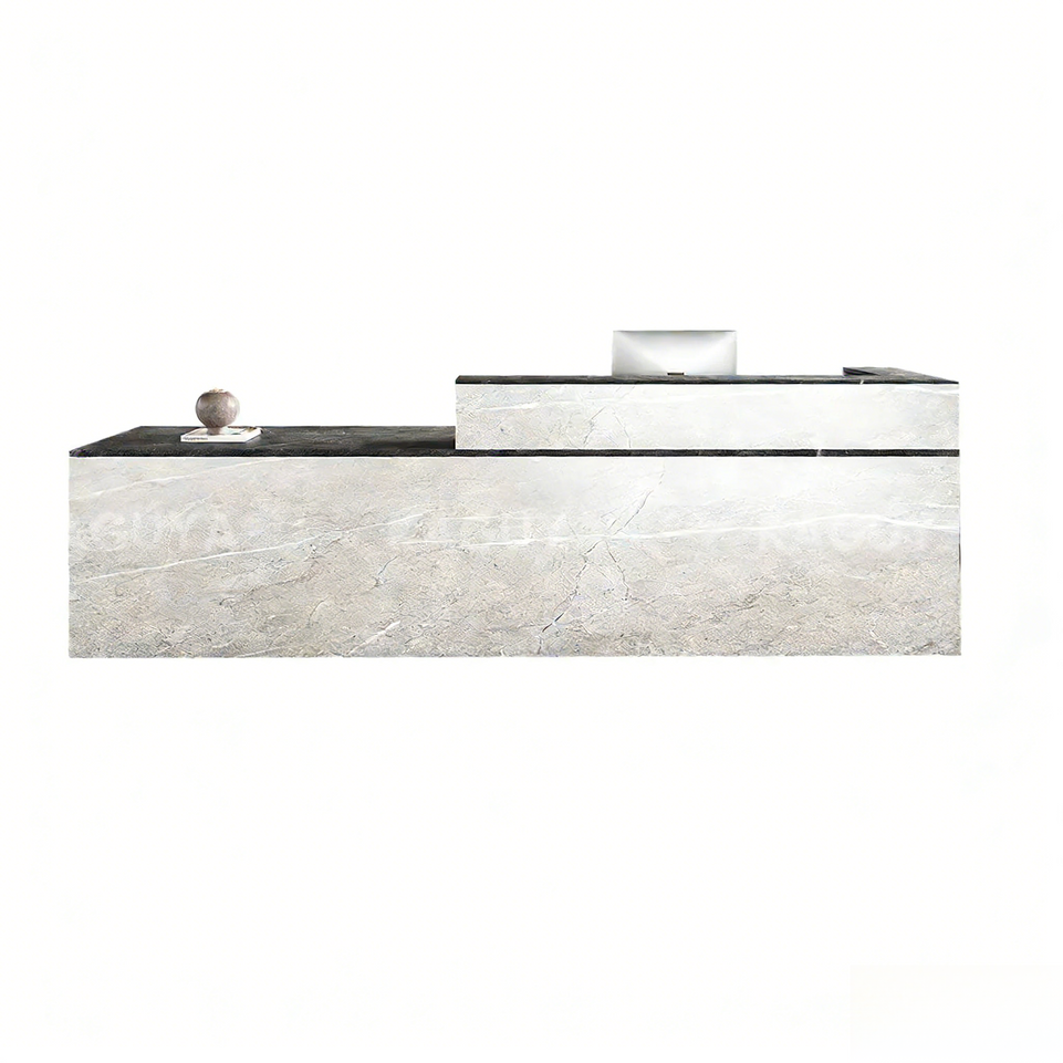 Minimalist Office Reception Desk with Keyboard Tray and Drawer JDT-2216