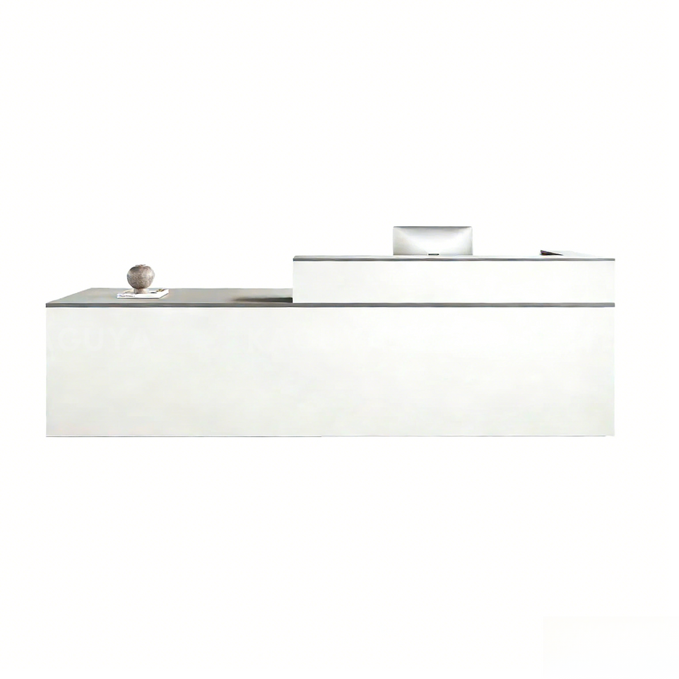 Minimalist Office Reception Desk with Keyboard Tray and Drawer JDT-2216