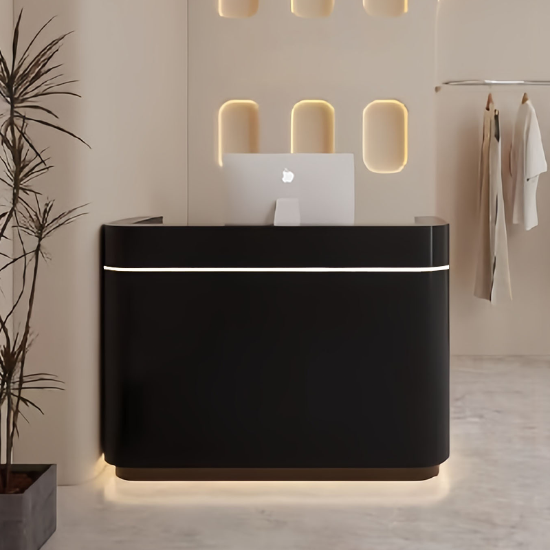 Modern Curved Reception Counter for Stores Salons JDT-2314