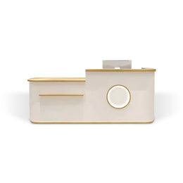 Refined Commercial Corner Check Out Counter Reception Desk