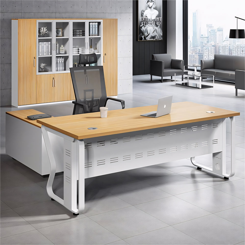 Wood Style Minimalist Executive Managers Office Desk LBZ-10183