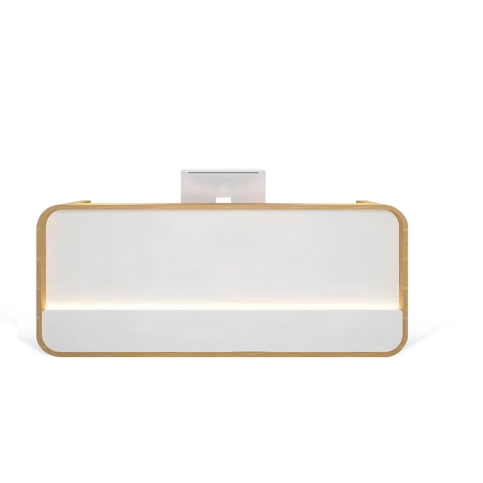 Modern Simple Curved Store Company Checkout Reception Desk JDT-1032