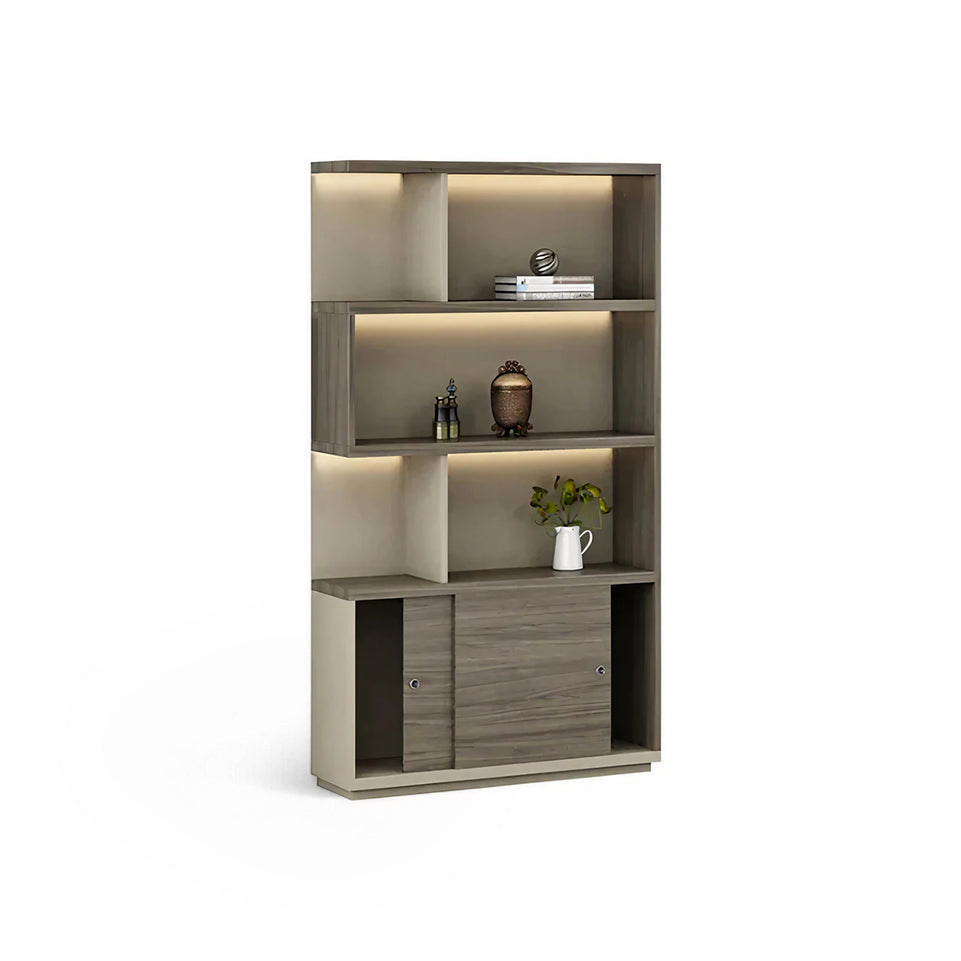Classic and Stylish Floor-standing File Cabinet with Open Storage Compartments Design CWG-007