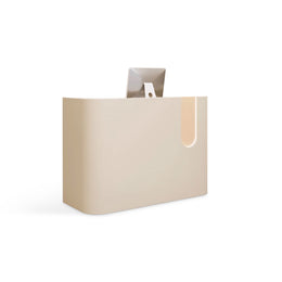 Personalized Curved Tri-Color Clothing Commercial Reception Desk