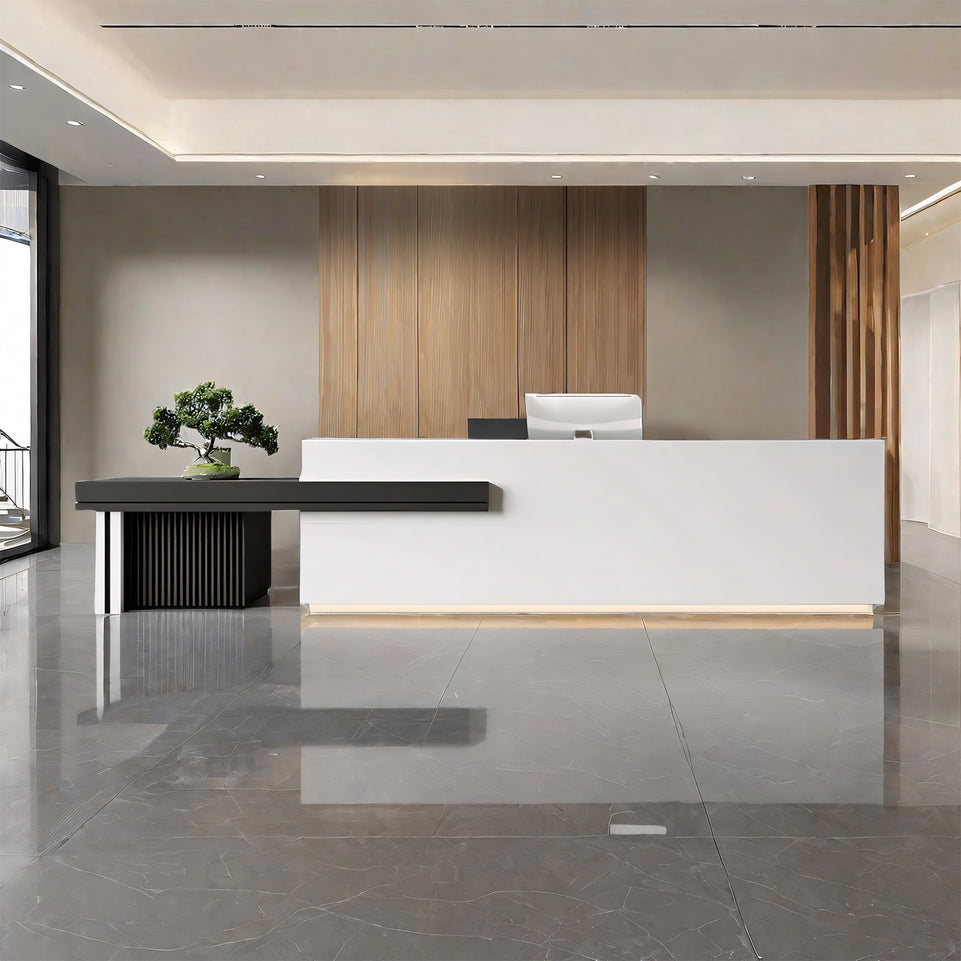Luxurious Company Reception Desk With Large Storage Space JDT-7102