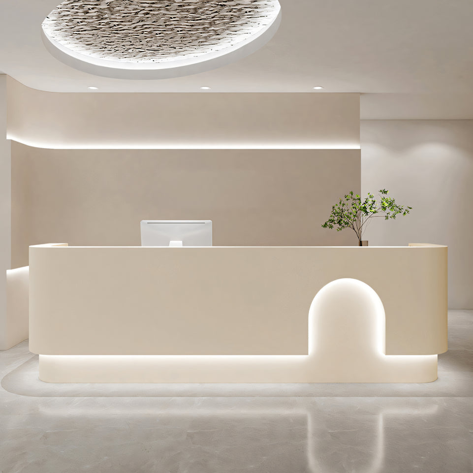 Minimalist Lacquered Salon Store Checkout Reception Desk JDT-1040