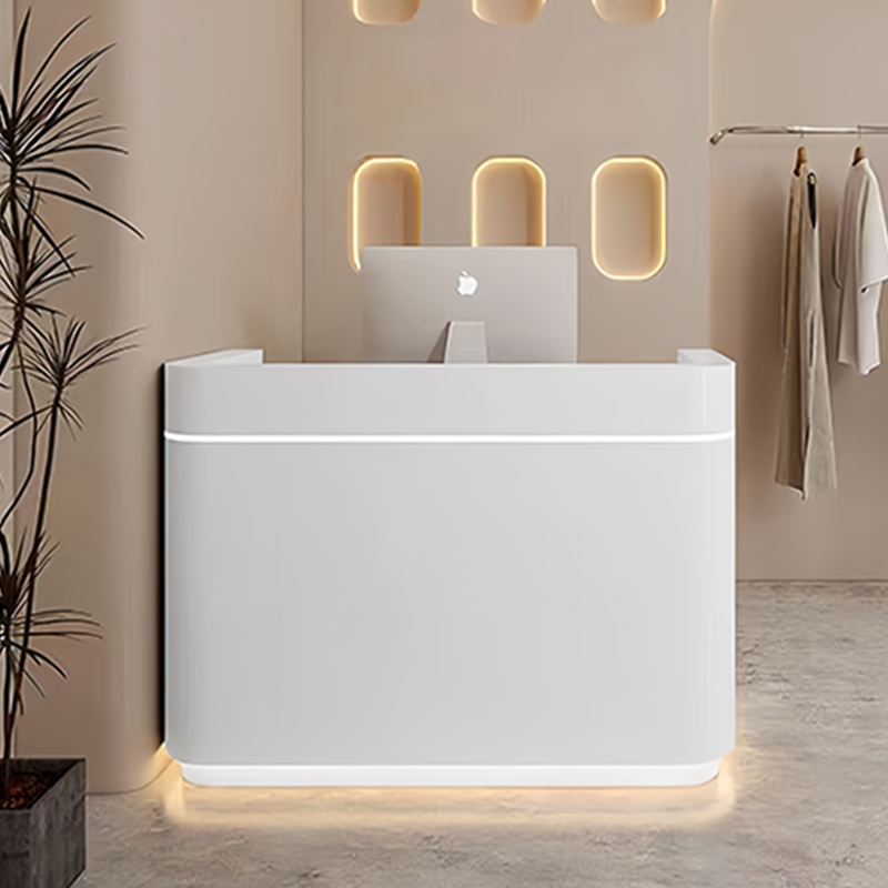 Modern Curved Reception Counter for Stores Salons JDT-2314