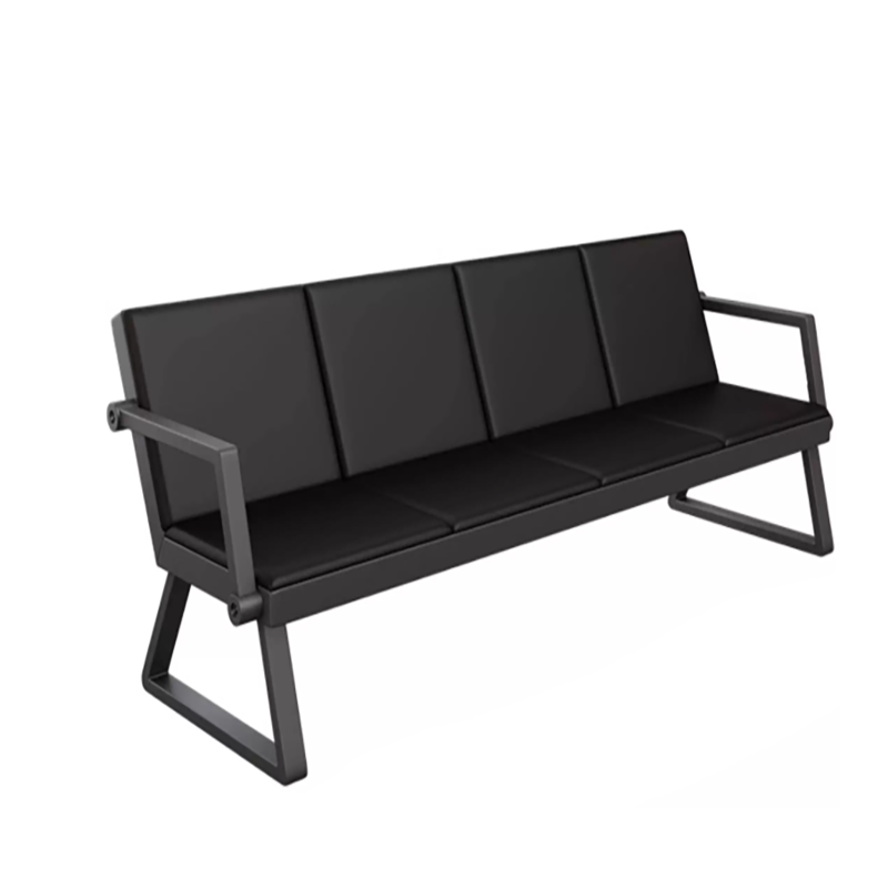 PU Leather Hospital Bank Lounge Row chairs for 3 people BGSF-1024