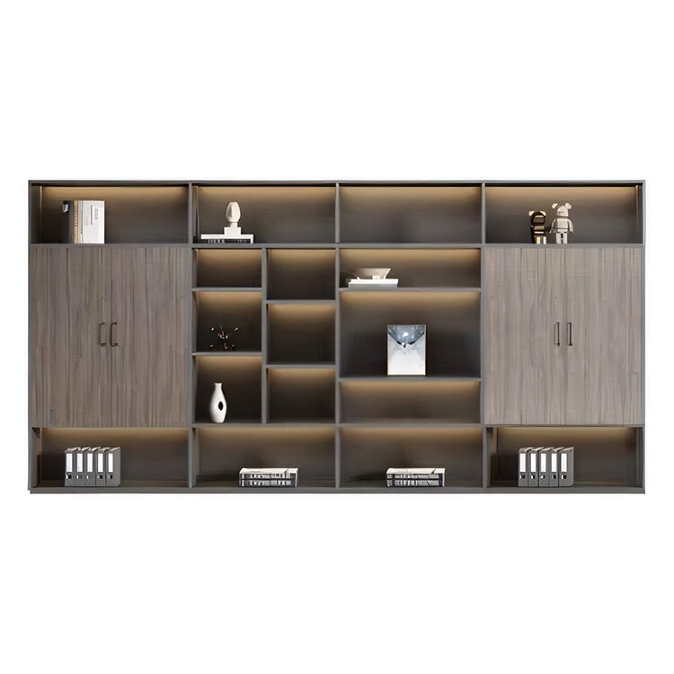 Minimalist Executive Office Desk With Dual Cabinets LBZ-10154