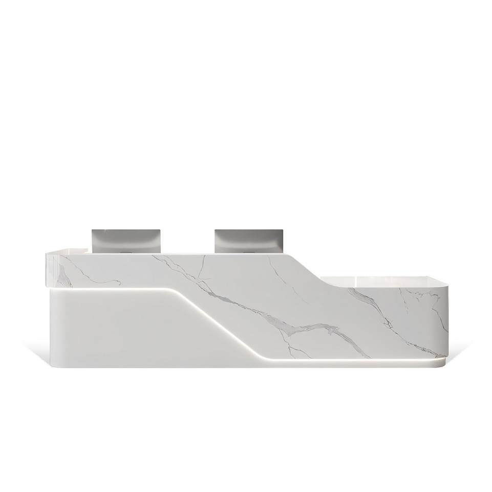 (In Stock) Luxury Wooden Reception Desk for Office & Hotel Front Desk Cashier Counter JDT-1090 Shipped from Australia