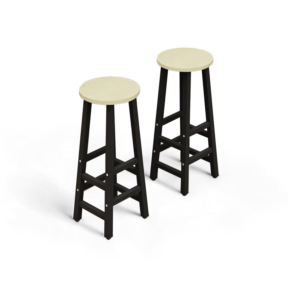 (In Stock) Wooden-Top Steel Frame Multifunctional Bar Table Ideal for Coffee Shops, Pubs, and Convenience Stores BTZ-001