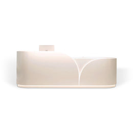 Reception Counter with LED Lighting and Sleek Design