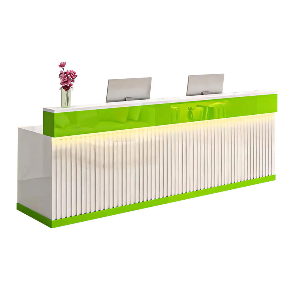 Modern Office Reception Desk with Raised Partition Design JDT-7282
