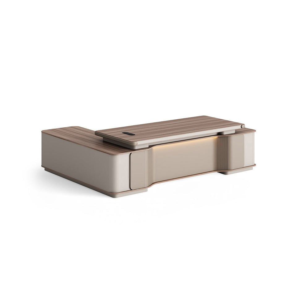 Modern Executive Desk with Voice-Controlled Light Strip Design LBZ-2063