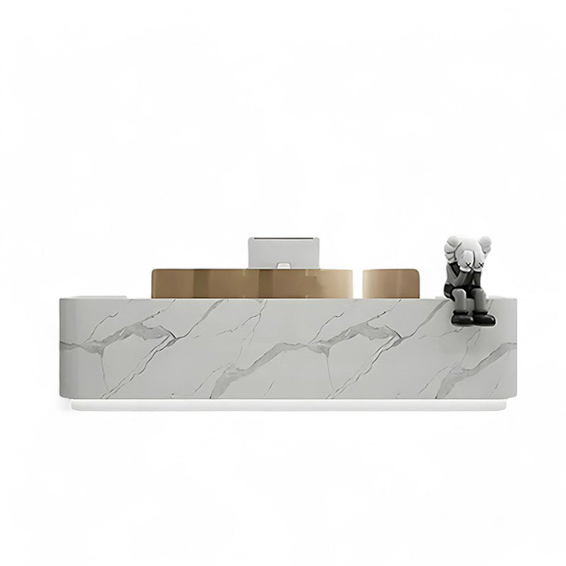 Modern Stainless Steel Front Desk Bar Salon Reception Desk JDT-7101