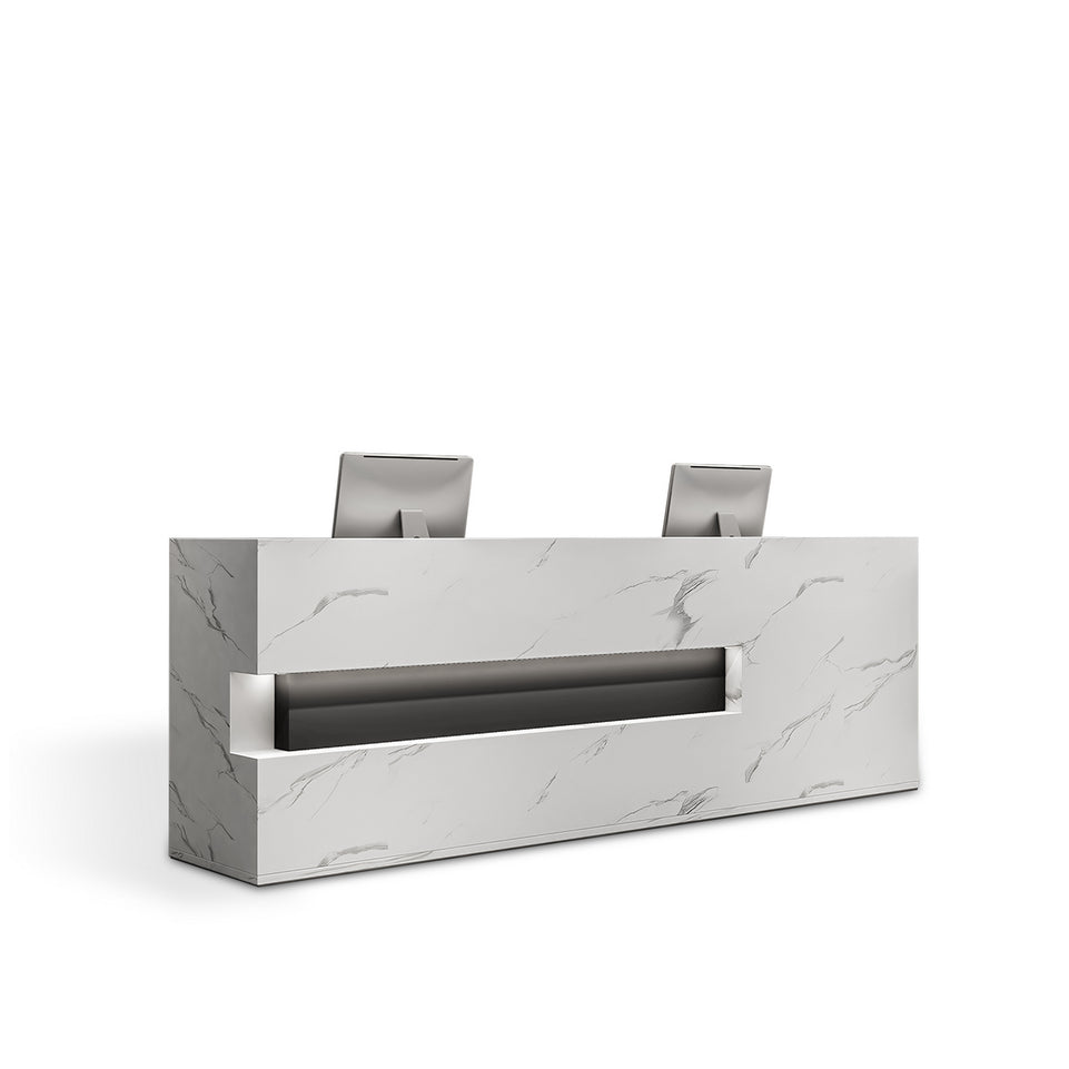 (In Stock) Wood Grain Reception Desk Vintage Full-Assembly Reception Desk JDT-769 Shipped from Australia