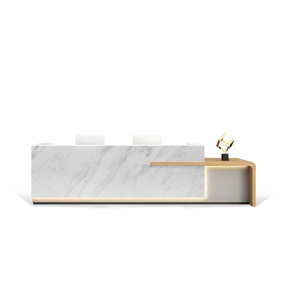 Lacquered Stylish Office Unique Salon Store Reception Desk JDT-1068