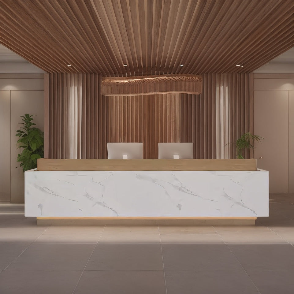 Light Luxury Simple Corporate Lobby Office Reception Desk JDT-1081