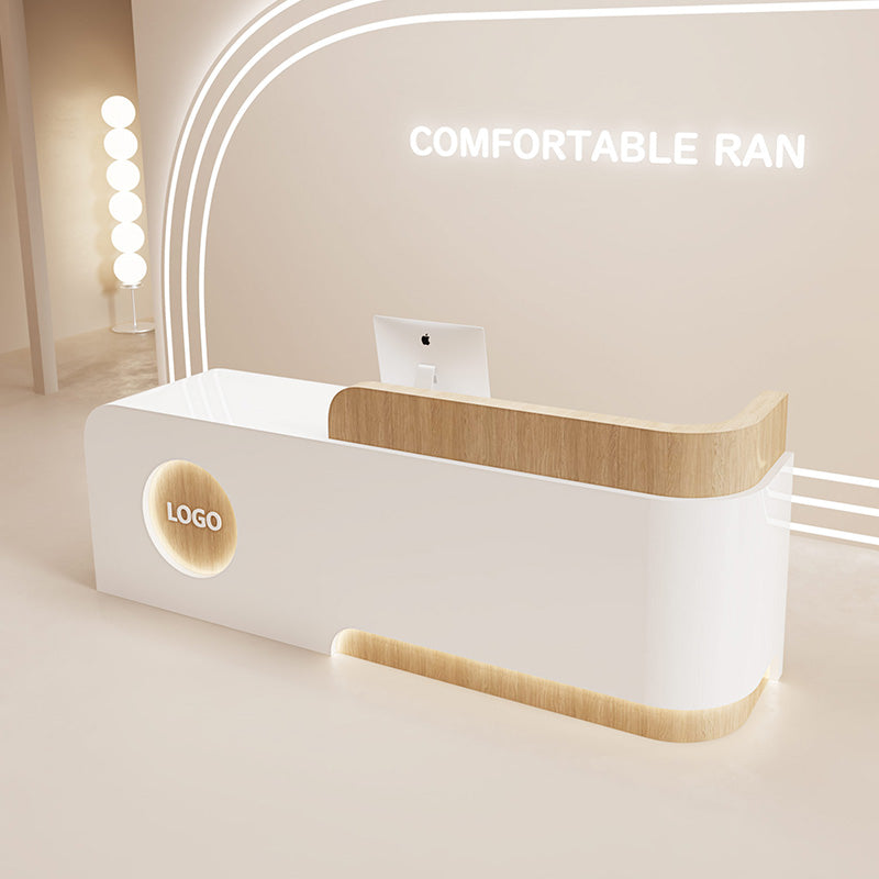 High-end LED Institution Reception Desk Checkout Counter JDT-2311