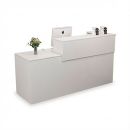 (In Stock) Simple Salon Office Shop Store Institution Luxury-inspired Wooden Reception Desk JDT-1086 Customizable Dimensions