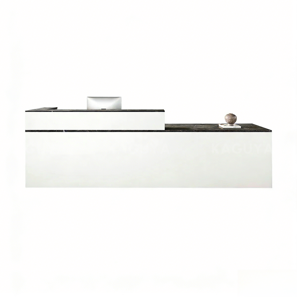 Minimalist Office Reception Desk with Keyboard Tray and Drawer JDT-2216