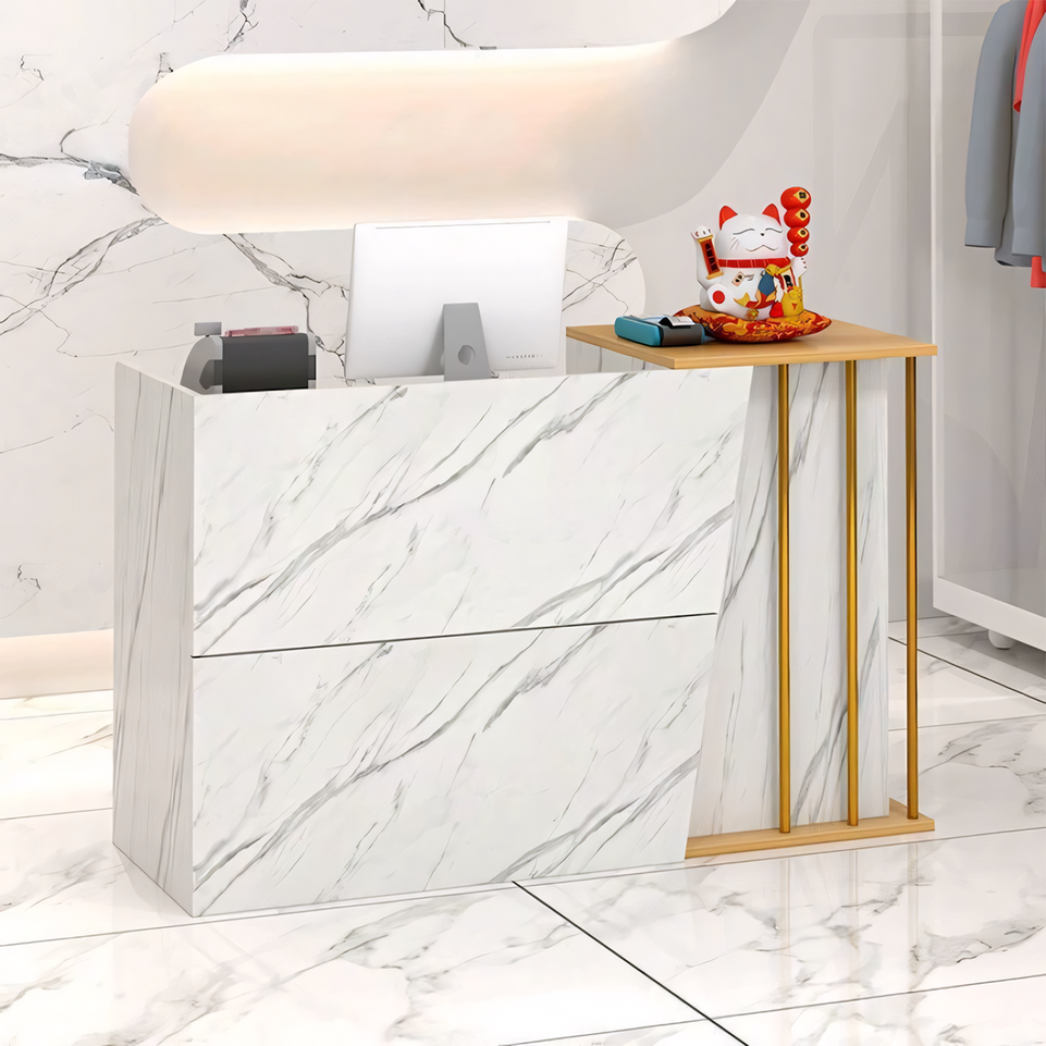 Small Simple Salon Store Institution Checkout Reception Desk JDT-1078