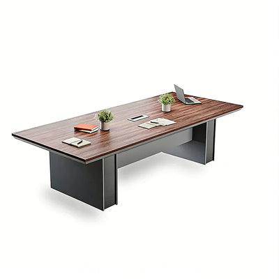 Rectangular Conference Table for 6–8 People with Strong Wooden Base MBS-HYZ-3001