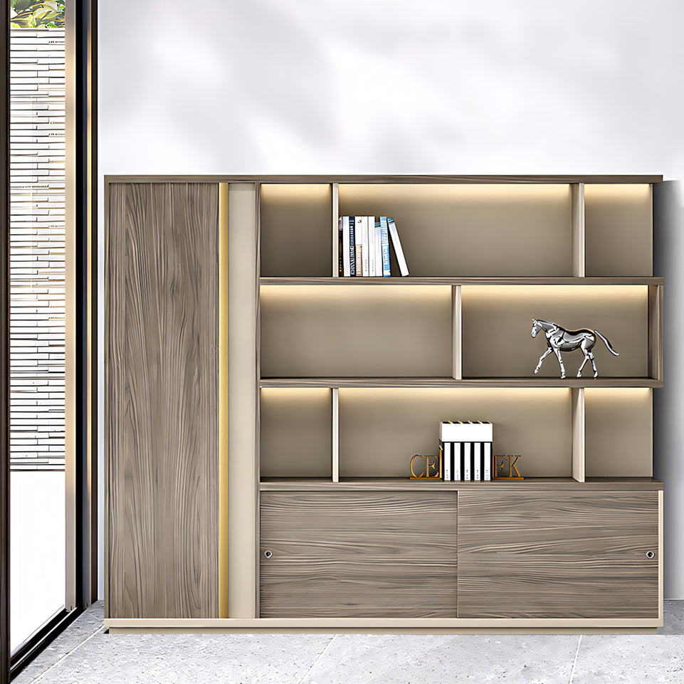 Classic and Stylish Floor-standing File Cabinet with Open Storage Compartments Design CWG-007