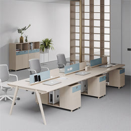 Curved Desktop Comfortable Legs Office Desk And Chair Set YGZ-752