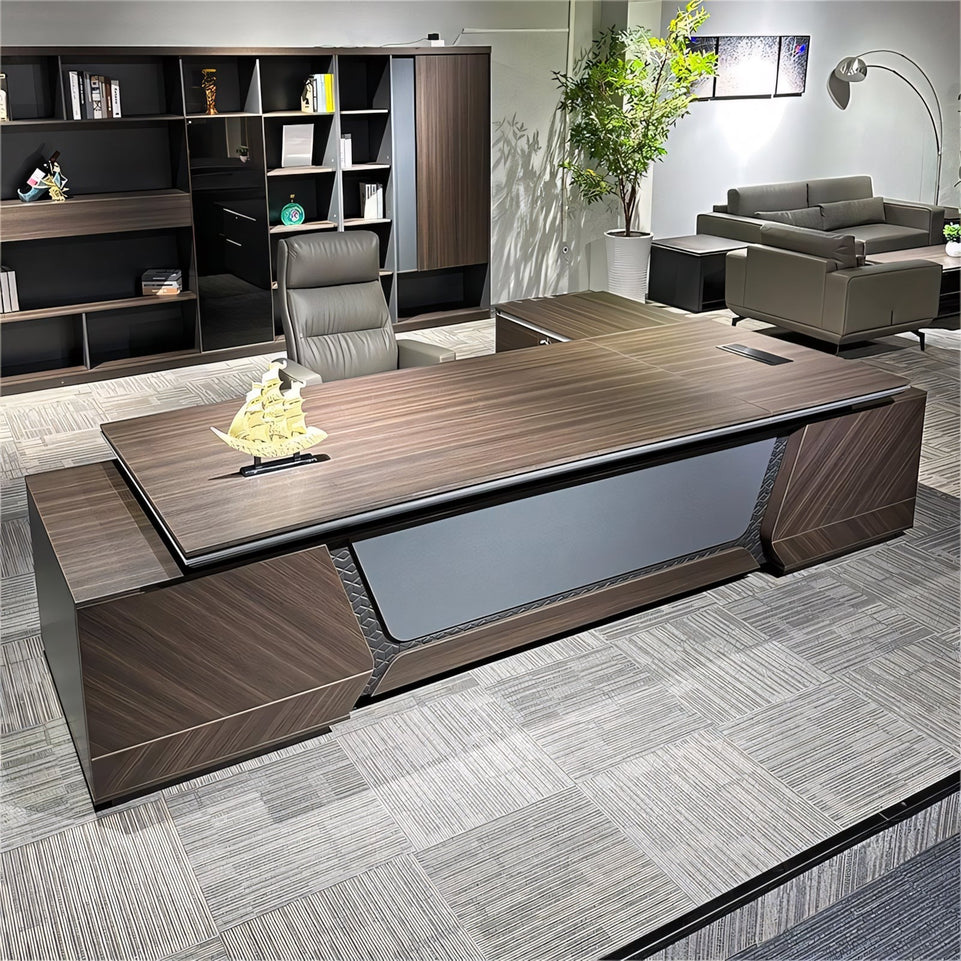 Luxury Walnut Color Executive Desk LBZ-1090