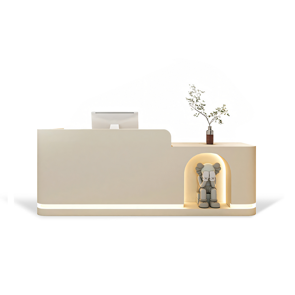 Fully Assembled Office Reception Desk Elegant for Salon JDT-1029