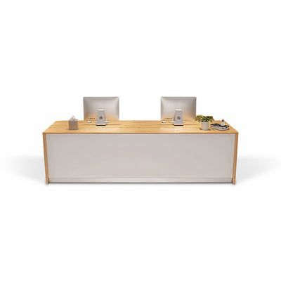 (In Stock) Wooden Reception Desk - Stain-Resistant, High-Quality Hotel Reception Desk Corporate Reception Desk JDT-1092 Shipped from Australia