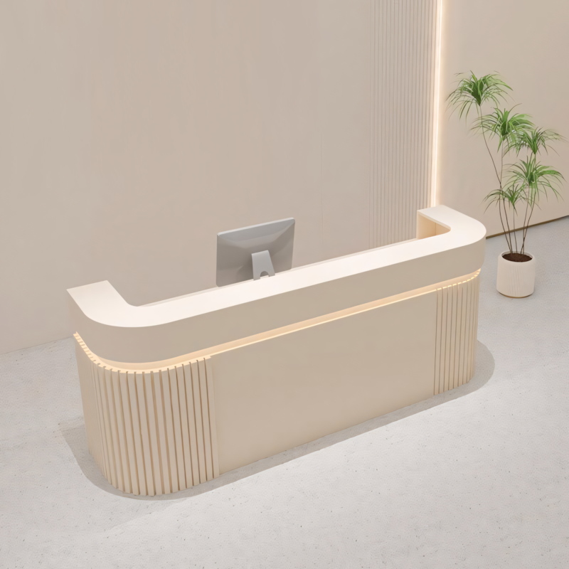 Curved Reception Desk for High End Spaces JDT-2313