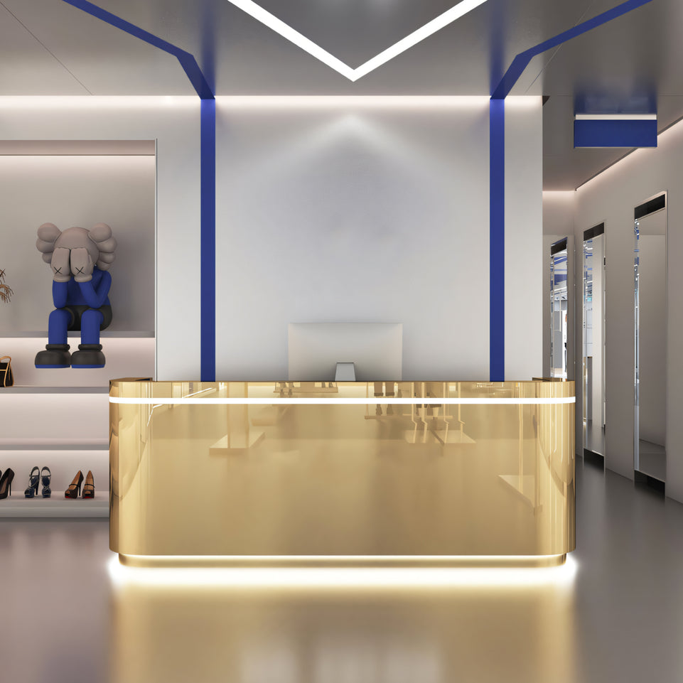 (In Stock) Modern Minimalist Reception Desk JDT-1028 Shipped from Australia