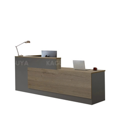 Modern L-Shaped Reception Desk with Side Storage and Drawers JDT-2215