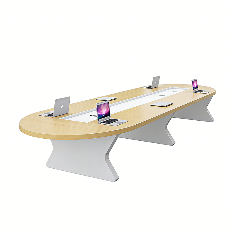 Minimalist Oval Large Conference Table Suitable For Meetings HYZ-103