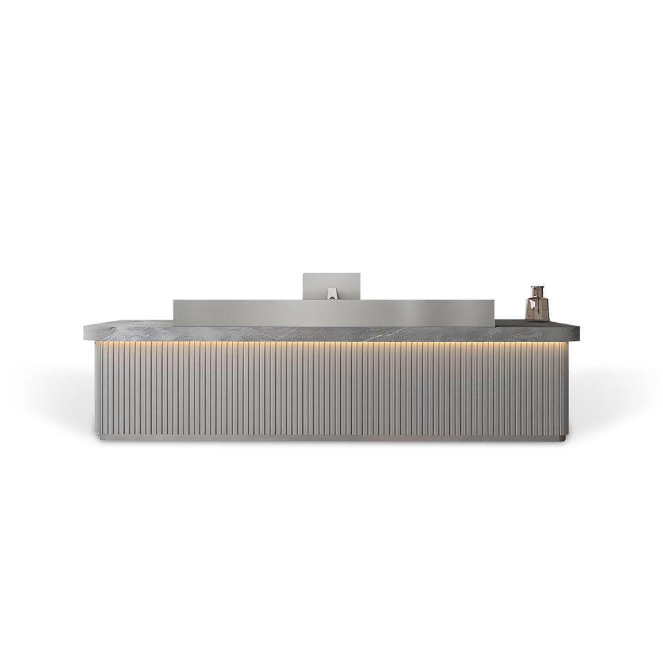 Fully Assembled LED Minimalist Salon Hotel Reception Desk JDT-7162