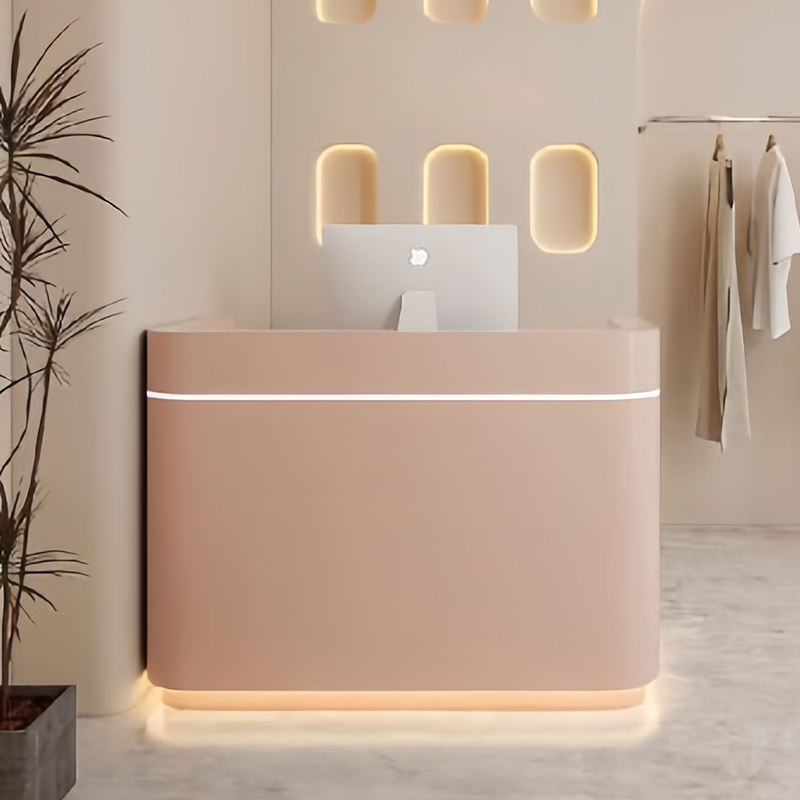 Modern Curved Reception Counter for Stores  Salons JDT-2314