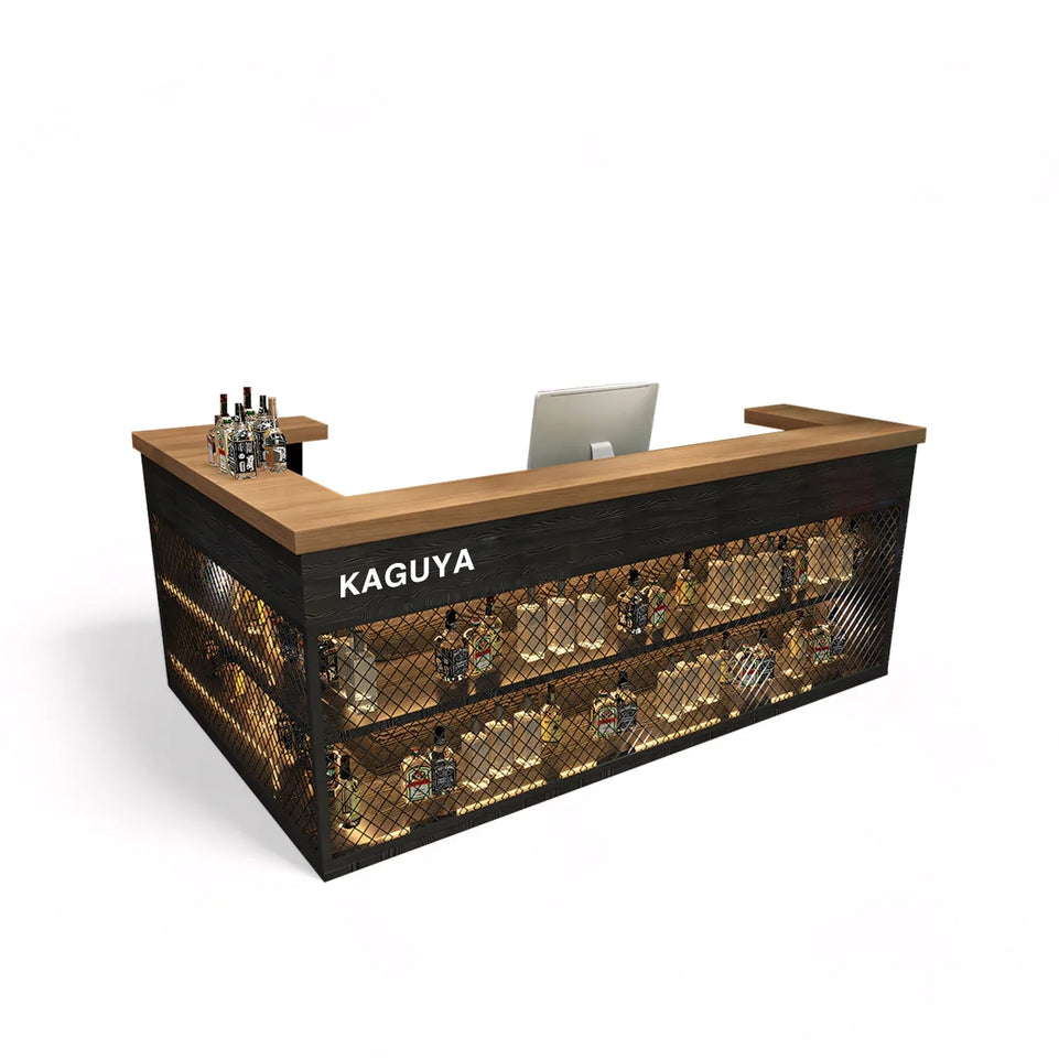 Industrial Style Reception Desk for BBQ Bar Restaurant