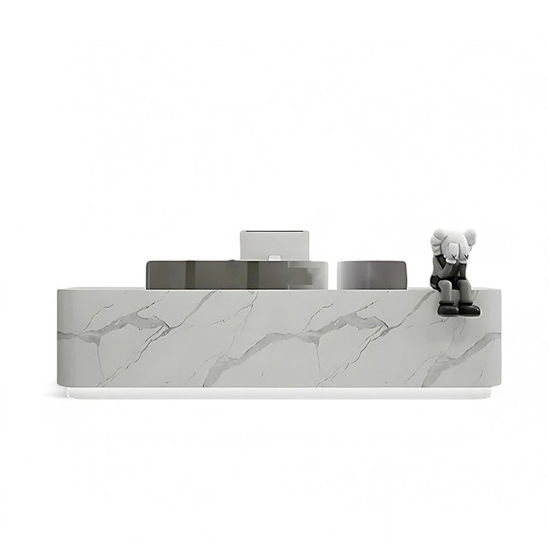 Modern Stainless Steel Front Desk Bar Salon Reception Desk JDT-7101