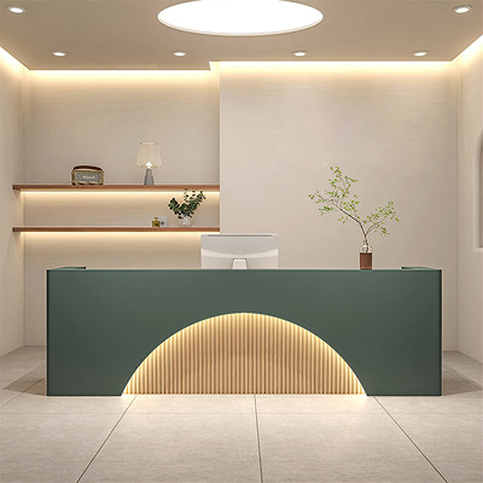 Fully Assembled LED Salon Reception Desk  with Storage JDT-1039